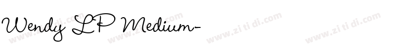 Wendy LP Medium字体转换